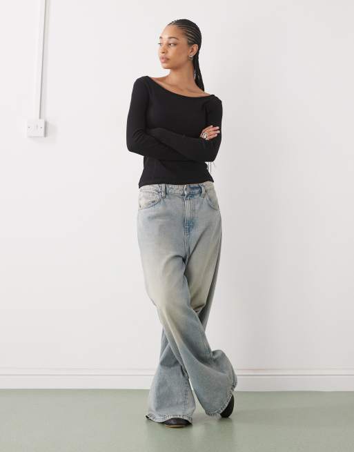 Monki - Top à manches longues - Noir, 2 de 4