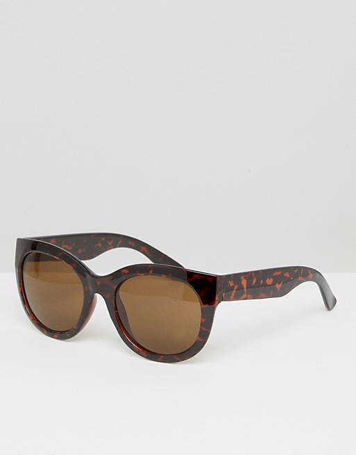 Monki Tortoise Cat Eye Sunglasses