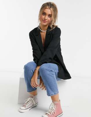 monki black blazer