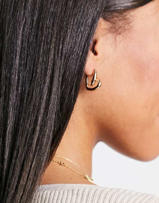 Monki heart deals earrings