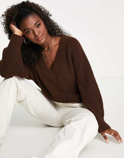 V neck 2025 boxy sweater