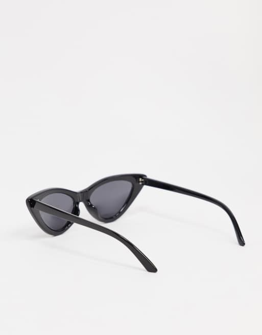 Monki - Valentina - Lunettes de soleil yeux de chat - Noir, 2 de 4