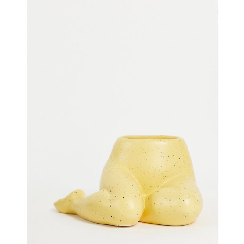 Idee Regalo da Donna Donna Monki - Vaso a forma di gambe giallo puntinato