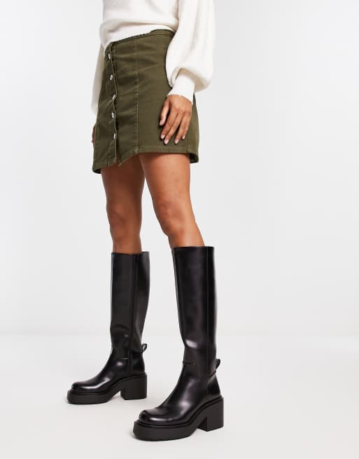 Vegan high best sale heel boots