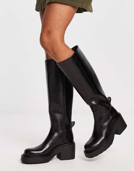 Vegan high hot sale heel boots