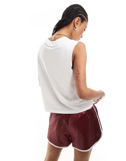 Monki vest top in white with strawberry front print , 4 of 4