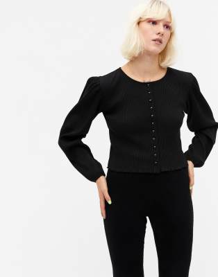 monki black cardigan