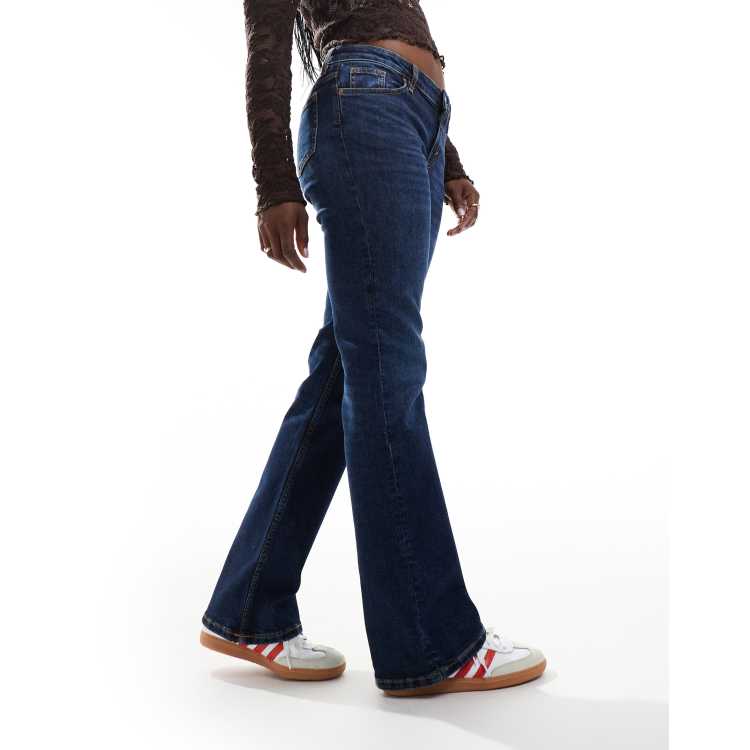 デニム・ジーパン [NEVY] Nice washing Bootcut Denim pants (DARK BLUE) Judy Blue Dark Wash Double Button Bootcut | Posh West Boutique