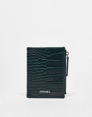 Monki wallet in dark green