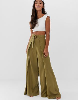 wide leg beach pants