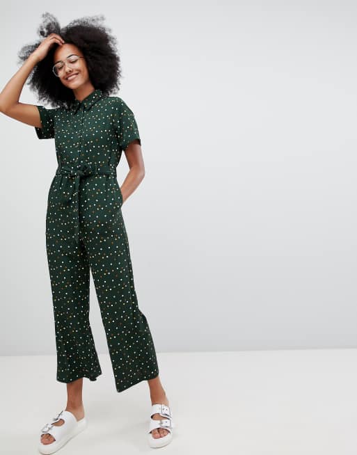 Monki store jumpsuit green