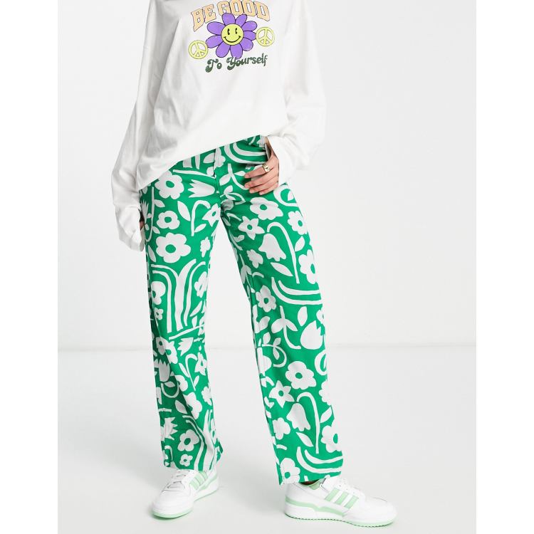 ☆新品 Monki Trousers - green レディース パンツ TORATH