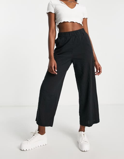 Wide leg 2025 seersucker pants