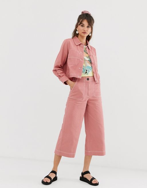 Buy Monki Parachute Trousers in Light Pink 2024 Online