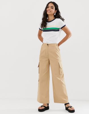 beige utility trousers