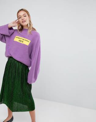 womens slogan sweater