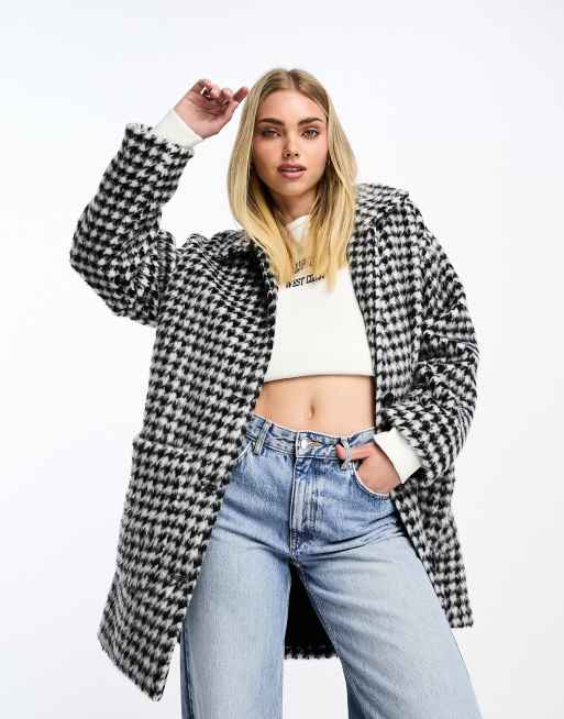 Asos sale houndstooth coat