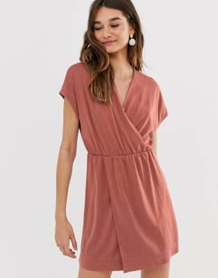 monki super soft wrap jumpsuit