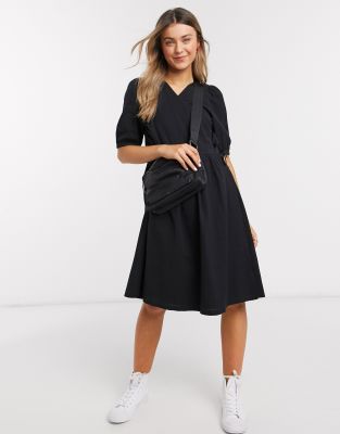 front tie wrap dress