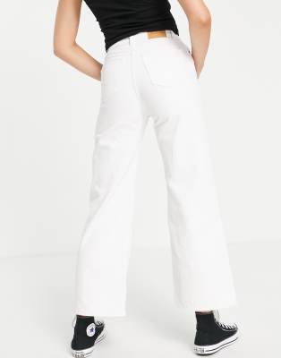 Monki Yoko cotton cropped wide leg 