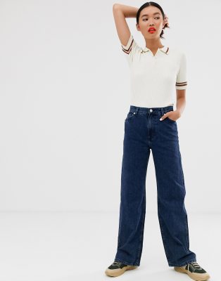 monki wide leg jeans