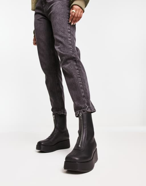 Zip up ankle on sale boots