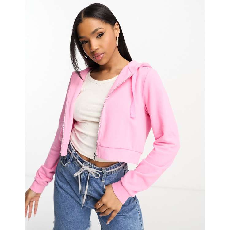 Monki store cropped hoodie