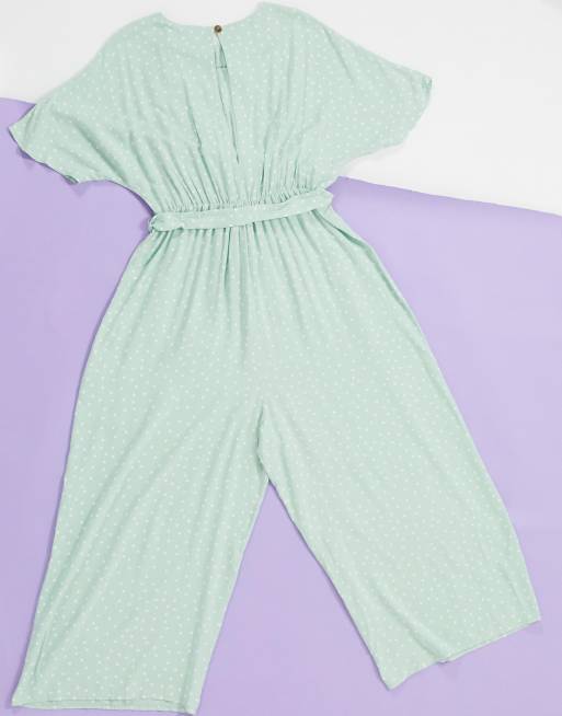 Mono largo con lazo anudado en la cintura y estampado de lunares de ASOS DESIGN Maternity, 2 de 4