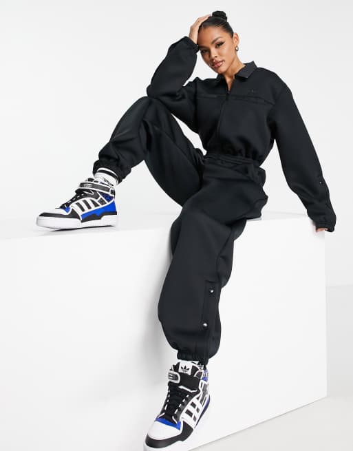 Mono largo negro con cuello alzado Mountain Explorer de adidas Originals