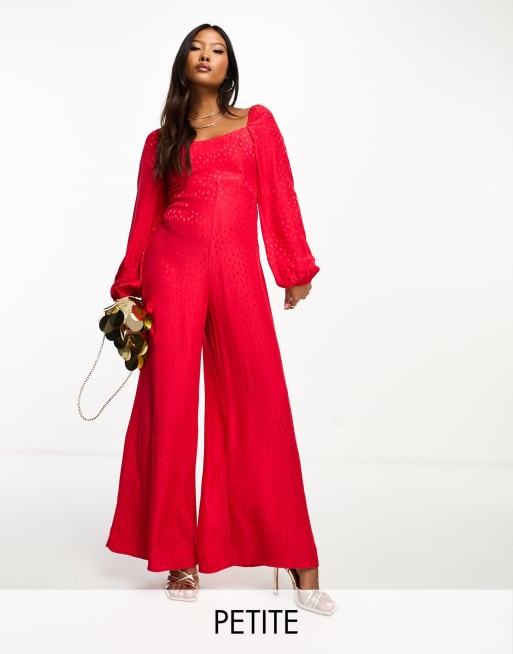 Mono largo rojo con diseño de jacquard Lettie de Nobody's Child Petite