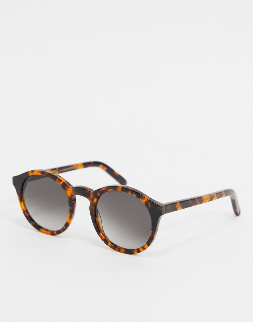 Monokel Barstow round sunglasses in havana-Brown