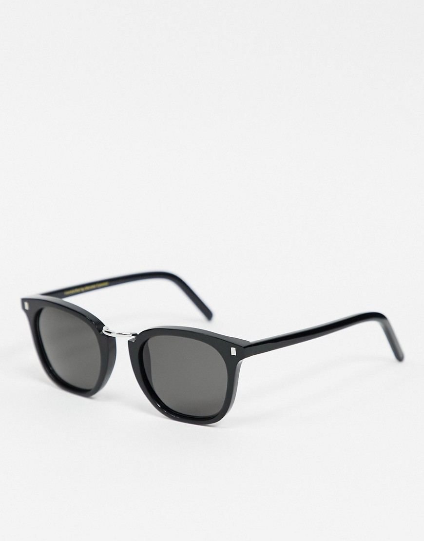 Monokel Eyewear - Ando - Vierkante uniseks zonnebril in zwart-Multi