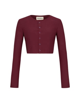 Montce Button-down Cardi In Brown