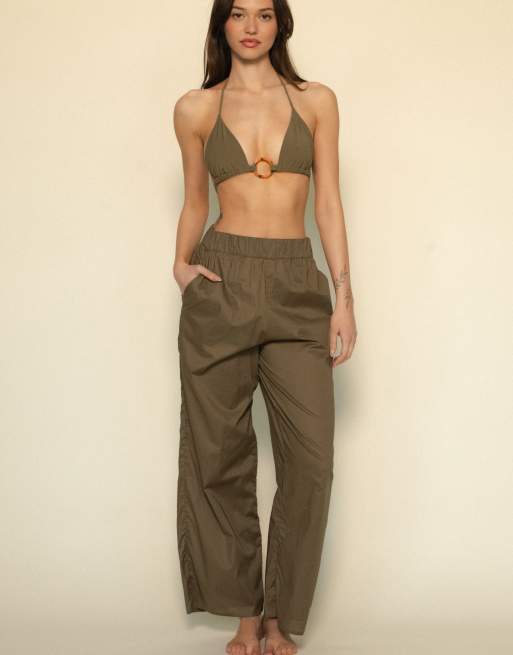 MONTCE caitlyn pants in khaki green