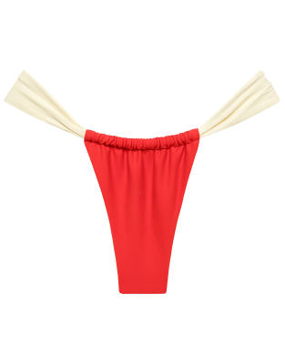 Montce Cherry Cream Binded Sandra Bikini Bottom-red In Red