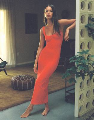 Montce Cherry Kaia Long Dress-red