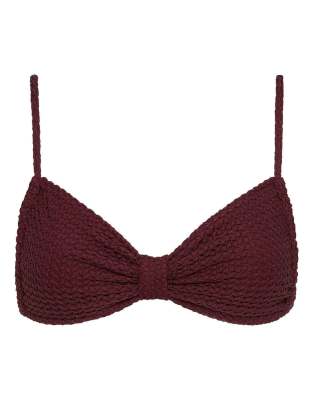 Montce Devin Bikini Top In Burgundy