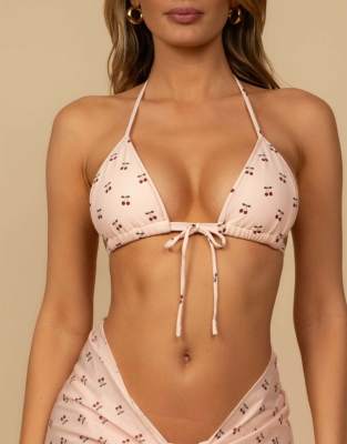 Montce Emma Bikini Top In Pink