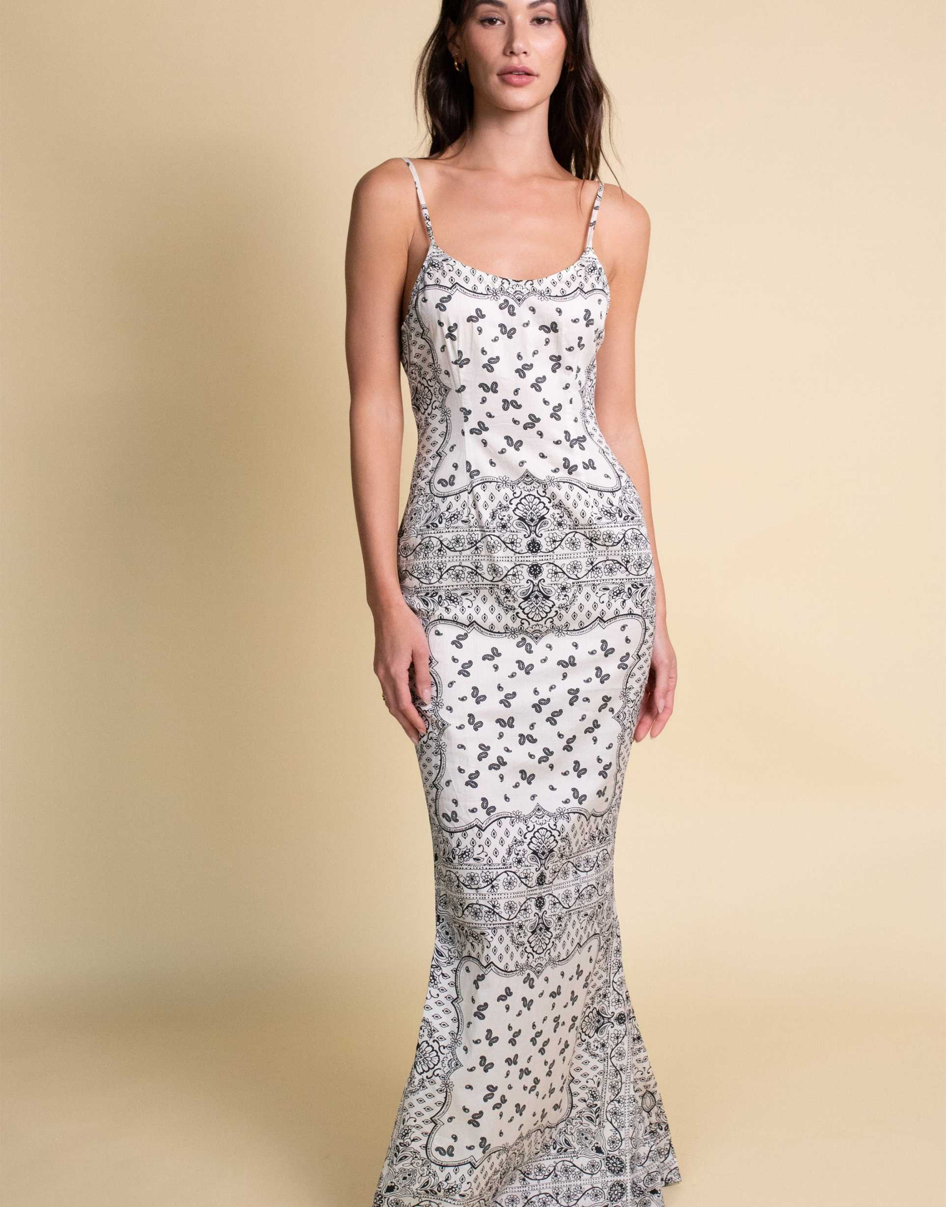 montce ivy bandana sheeth dress