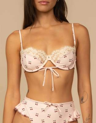 Montce Lena Bikini Top In Pink