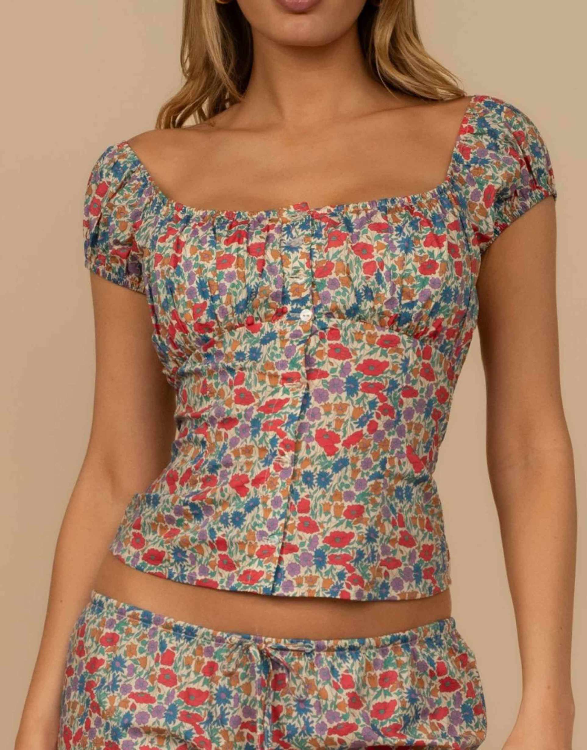 montce millie top in florencia floral