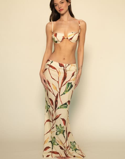 MONTCE natalia skirt in rooted floral - view 1