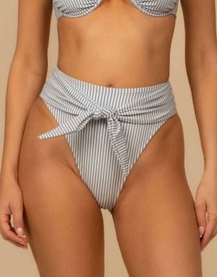 Montce Paula Tie-up Bikini Bottom In Multi
