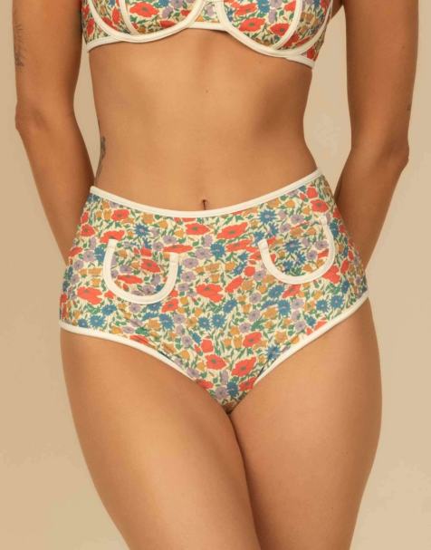 MONTCE Florencia floral polly bikini bottom in florencia floral