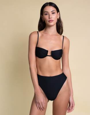 Montce Sable Paula Bikini Bottoms-black