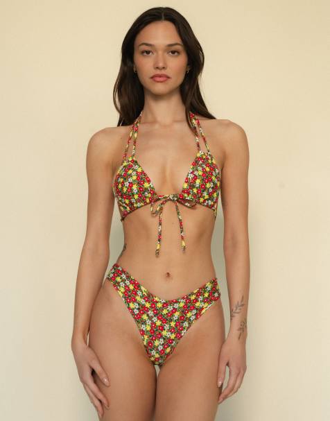 MONTCE Sienna Floral Euro Bow bikini top - view 1