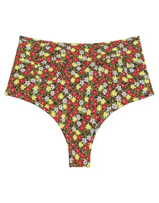 Montce Sienna Floral Polly Bikini Bottoms-multi In Animal Print