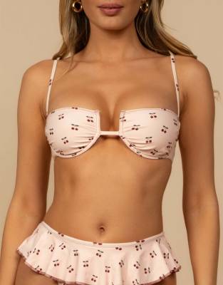 Montce Simonette Bikini Top In Neutral