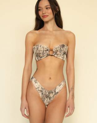 Montce Tori Tie Back Bandeau Bikini Top