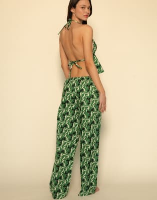 Montce Veronica Floral Emma Tank Top In Green